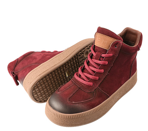 Ghete sport, dama, FORMAZIONE, 1072 bordo, piele nabuc